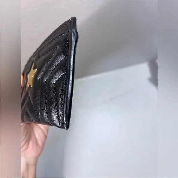 Stella McCartney  Black Card Holder with Gold Star - Picture 11 of 16